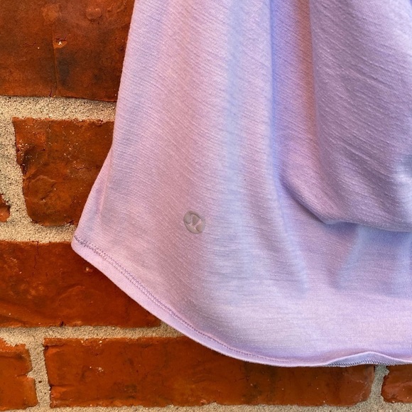 Lululemon Womens 4 Purple Strappy Draped Open Back Wild Tank Sports Bra - Picture 5 of 11